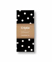 Tissu Domotex - Coton - Noir et écru - 200 x 140 x 0,1 cm