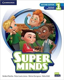 Super minds level 1- workbook with super practice book and digital pack british english, 2nd ed.