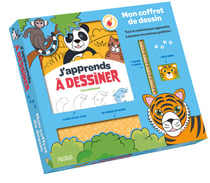 Mon coffret de dessin - j'apprends a dessiner les animaux
