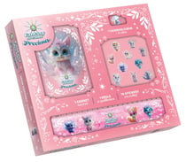 Coffret papeterie scintillant (carnet secret + règle à paillettes) (Preciosa)