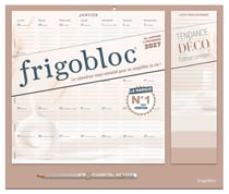 Frigobloc : Tendance déco Beige : Calendrier organiseur familial (édition 2027)