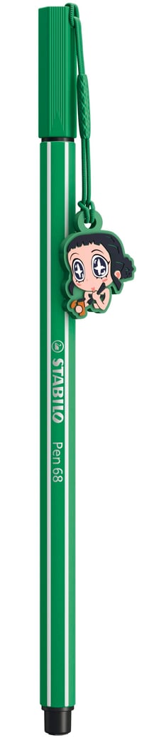 Stylo feutre STABILO Pen 68 - KPop Demon Hunters - vert + 1 pendentif charm