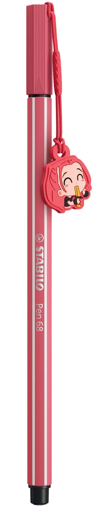 Stylo feutre STABILO Pen 68 - KPop Demon Hunters - rose foncé + 1 pendentif charm