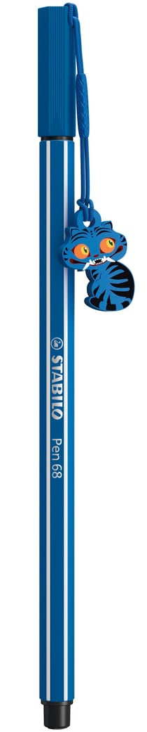 Stylo feutre STABILO Pen 68 - KPop Demon Hunters - bleu + 1 pendentif charm