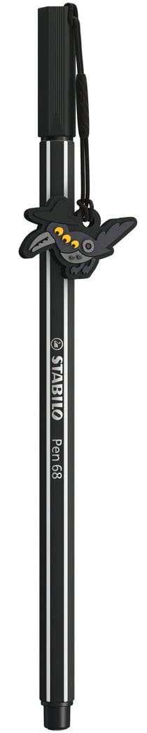 Stylo feutre STABILO Pen 68 - KPop Demon Hunters - noir + 1 pendentif charm