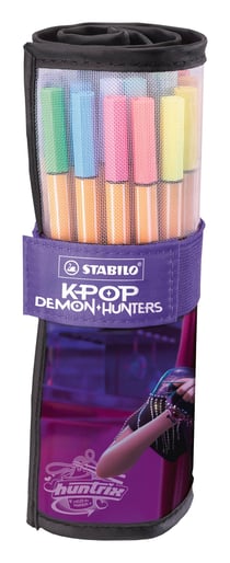 Lot de 20 stylo feutres STABILO - Point 88 - Kpop Demon Hunter