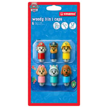 6 capuchons Pat' Patrouille pour STABILO woody 3 in 1 - Stabilo