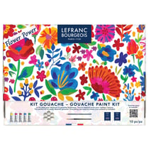 Set de peintures gouaches Lefranc Bourgeois - Flower Power