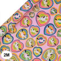 Papier cadeau Pictura - Licorne en arc-en-ciel - 200 x 70 cm