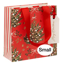 SAC CADEAU SAPIN ROUGE FLAMBOYANT S DYMENT