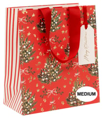 SAC CADEAU SAPIN ROUGE FLAMBOYANT S DYMENT M