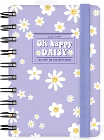 Agenda journalier 12 mois 2027 Legami - 8,5 x 13 cm - Daisy