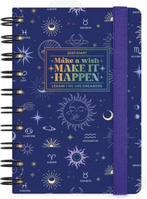 Agenda journalier 12 mois 2027 Legami - 8,5 x 13 cm - Celestial