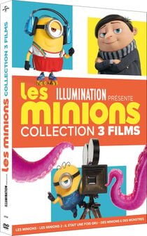 Les Minions + Les Minions 2 : Il était une fois Gru + Des Minions et des monstres - DVD
