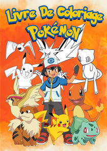 Livre de coloriage Pokémon : Pages à colorier amusantes pour enfants avec Pikachu, Évoli, Dracaufeu, Carapuce, Bulbizarre,...