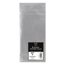 Papier de soie Clairefontaine - 4 feuilles - Argent - 50 x 70 cm