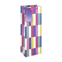 Sac bouteille Clairefontaine - 12,7 x 9 x 35,5 cm - Rayures holographiques
