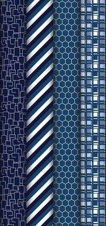 Papier cadeau Clairefontaine - Excellia Blue line - 2 m x 0,70 cm - Modèle aléatoire - Vendu à l'unité