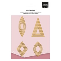 Lot de 116 dies de découpage : formes de base - Vaessen Creative