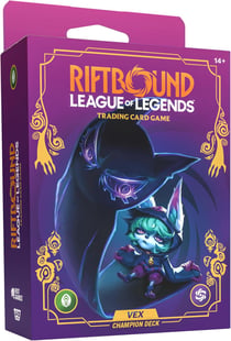 Starter pack pour le jeu de cartes à collectionner Riftbound : League of Legends - Champion Deck :Vex : Déchainement