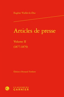 Articles de presse Tome 2 : (1877-1879)