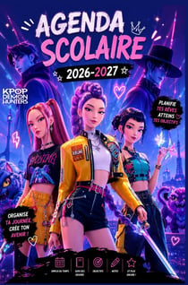 Agenda Scolaire 2026-2027 HUNTR/X - KPop Demon Hunters : Planificateur Hebdomadaire pour Filles et Adolescentes Fans de K-pop - Organisation des Cours,...