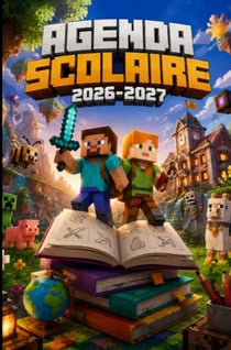 Agenda scolaire 2026 2027 - organisateur scolaire quotidien pour garcons et filles - primaire, colle