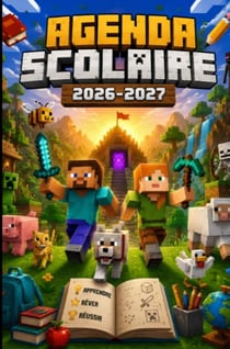 Agenda scolaire 2026 2027 - organisateur scolaire quotidien pour garcons et filles - primaire, colle