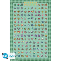 Poster GB Eye - Pokémon Pixel Art - 91,5 x 61 cm