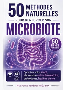 50 methodes naturelles pour renforcer son microbiote - optimisez votre sante : alimentation anti-inf