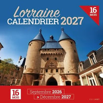 Calendrier 2026-2027 - 16 mois - Lorraine