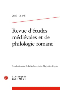 Revue détudes médiévales et de philologie romane n.6 : Varia