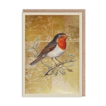 Carte de vœux Ohh Deer - Rouge-gorge