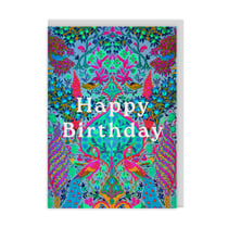 Carte de vœux Ohh Deer - Happy birthday paon