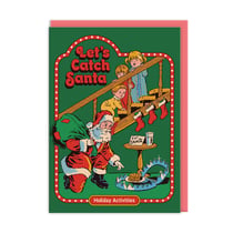 Carte de vœux Ohh Deer - Let's catch Santa
