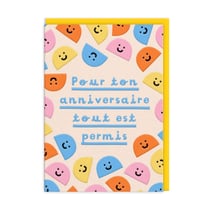 Carte de vœux Ohh Deer - Pour ton anniversaire, tout est permis