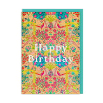 Carte de vœux Ohh Deer - Happy birthday fleurs