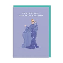 Carte de vœux Ohh Deer - Happy birthday your heart will go on Céline Dion