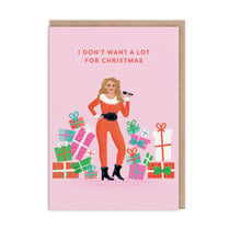 Carte de vœux Ohh Deer - I don't want a lot for Chrimast Mariah Carey