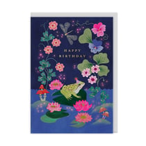 Carte de vœux Ohh Deer - Happy birthday grenouille