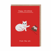 Carte de vœux Ohh Deer - Happy birthday from the cat