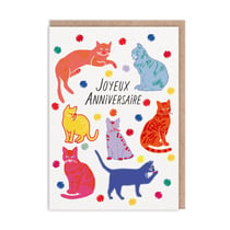 Carte de vœux Ohh Deer - Joyeux anniversaire chats