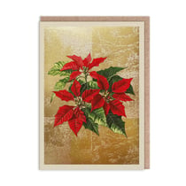 Carte de vœux Ohh Deer - Poinsettia