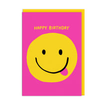 Carte de vœux Ohh Deer - Happy birthday smiley