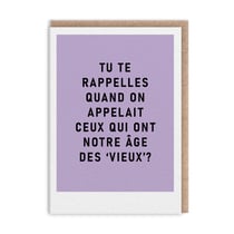 Carte de vœux Ohh Deer - Tu te rappelles quand on appelait ceux qui ont notre âge des vieux ?