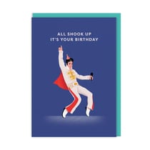 Carte de vœux Ohh Deer - All shook up it's your birthday Elvis