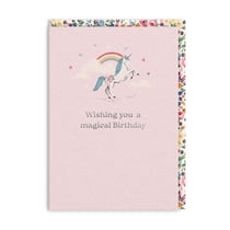 Carte de vœux Ohh Deer - Wishing you a magical birthday licorne