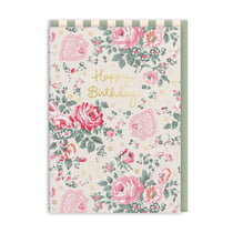 Carte de vœux Ohh Deer - Happy birthday roses