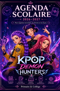 Agenda Scolaire 2026-2027 : Planner Scolaire pour Filles KPop - Devoirs, cours, notes, activités et emploi du temps