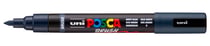 Marqueur Posca - Pointe brush moyenne - Bleu marine - PC5